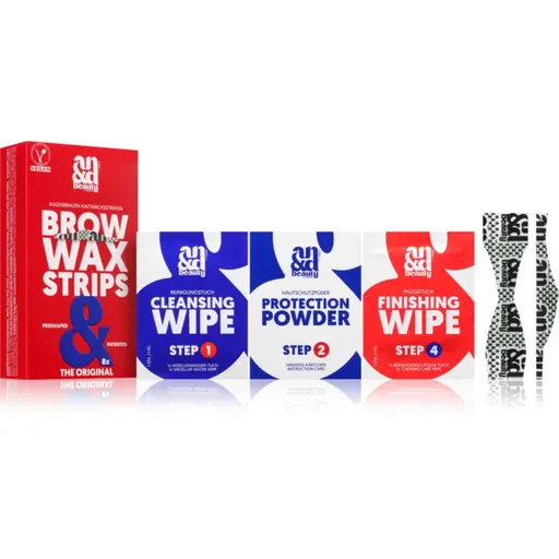 A.N.D. Beauty Wax Strips Brow voskové depilačné pásiky na obočie 8 ks