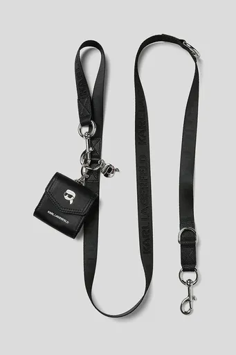 Vodítko pre psa s puzdrom Karl Lagerfeld Ikon