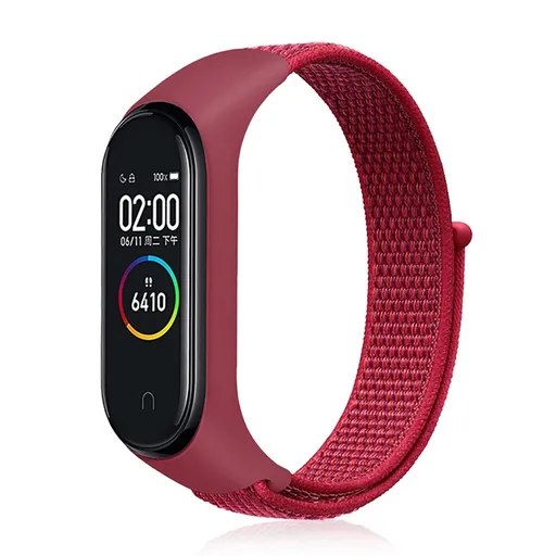 NYLON Vymeniteľný remienok pre Xiaomi Smart Band 7 červený