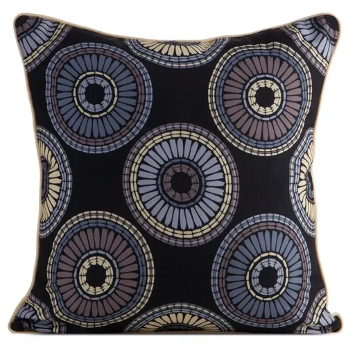 ArtFir Obliečka na vankúš GARDEN 19A | čierna/béžová 45 x 45 cm