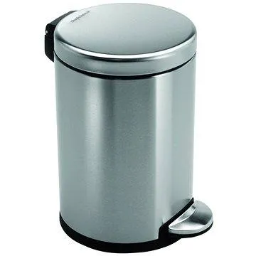 Simplehuman Pedálový kôš 3 l, okrúhly, matná oceľ, FPP (CW1854CB)