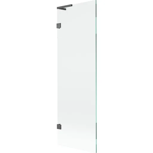 MEXEN/S - Lunar L vaňová zástena FIX 60 x 150, transparent, grafit kartáčovaná 897L-060-000-66-00