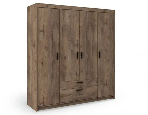 ArtLemp Šatníková skriňa ELLEN 4D2S | dub lefkas