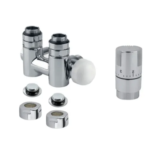 Termostatická sada ISAN rohová stredová ľavá nerez O39NWCL141