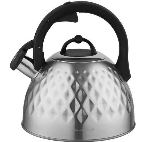 MAKRO - Čajník Florina pískací 3L, strieborný