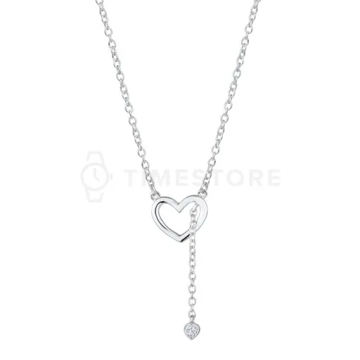 Strieborný náhrdelník so srdiečkami TS-PN-0040