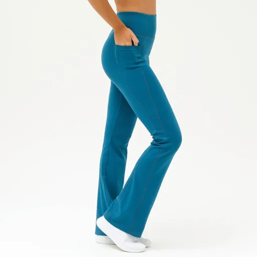 Bootcut legíny s vysokým pásom