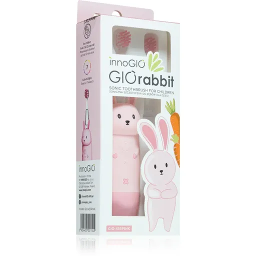 innoGIO GIORabbit Sonic Toothbrush sonická zubná kefka Pink 1 ks
