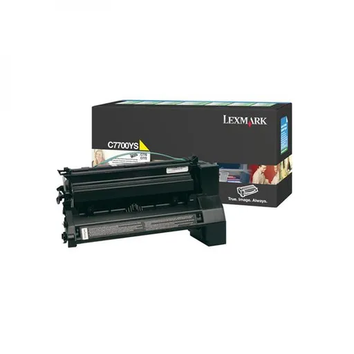 LEXMARK C7700YS - originálny toner, žltý, 6000 strán