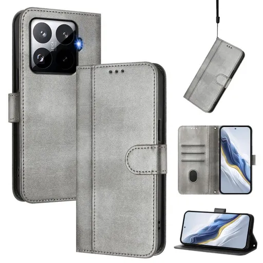 LINEAR Peňaženkový obal pre Xiaomi 15T Pro šedý