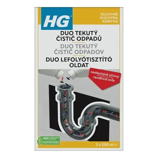 HG HG duo tekutý čistič odpadov HGTDCO