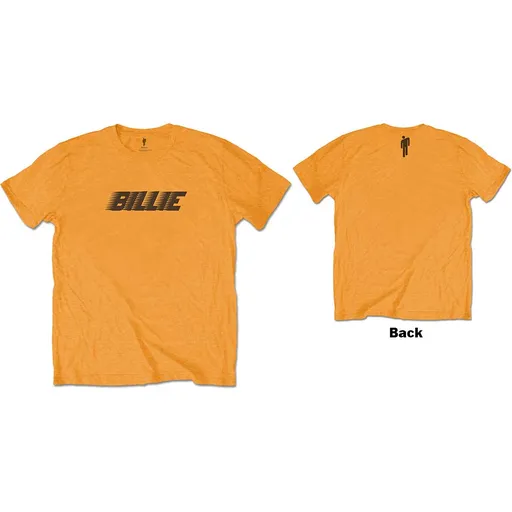 Billie Eilish tričko Racer Logo & Blohsh Oranžová 5 – 6 rokov