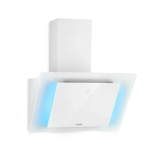 Klarstein Eleonora 60, digestor, 60 cm, nastenný, 426 m³/h, dotykový panel, LED, A++, biely