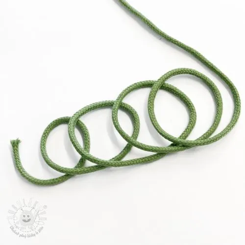 Bavlnená šnúra 3 mm dark lime
