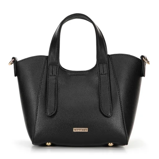 Dámske malé puzdro s odnímateľným vreckom čierna 100-4Y-214-1