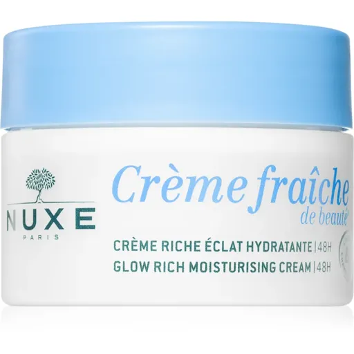 Nuxe Crème Fraîche de Beauté Glow Rich Moisturizing Cream hydratačný pleťový krém so 48hodinovým účinkom 50 ml
