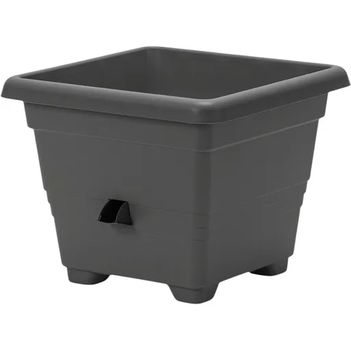 Plastia Kvetináč samozavlažovací BERGAMOT, antracit, , 35 x 35 cm
