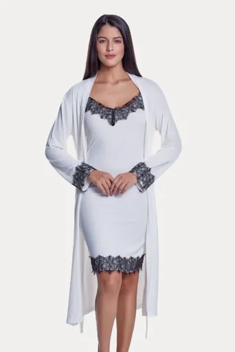 Luisa Moretti Dámska bambusová košieľka LORA s županom