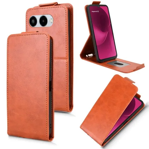 Vyklápacie puzdro pre T Phone 3 hnedé