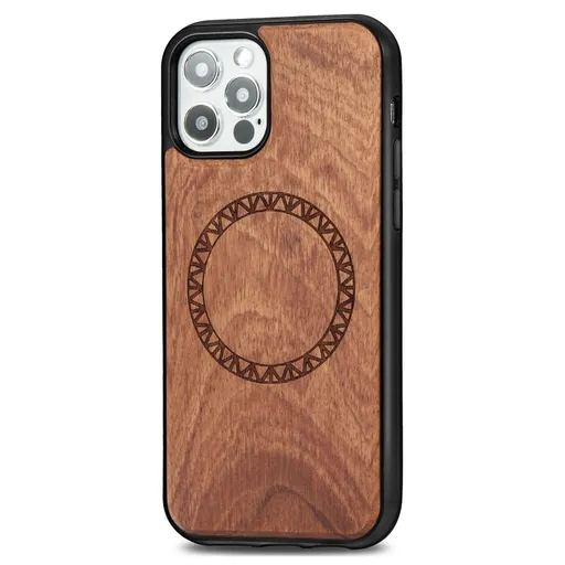 Drevený kryt s Magsafe pre Apple iPhone 12 / 12 Pro ROSEWOOD