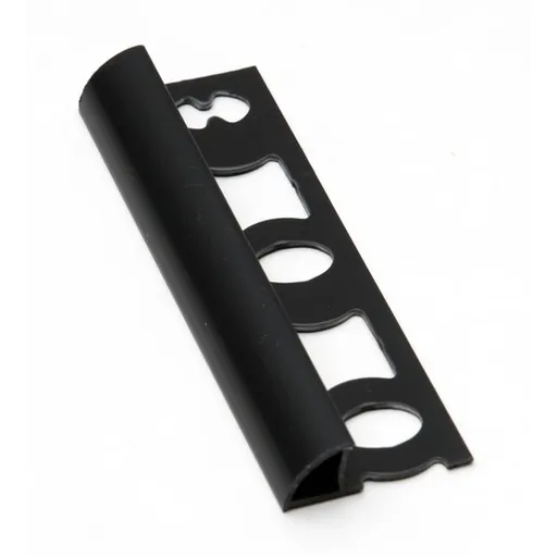 Lišta ukončovací "oblá" Profil-EU čierna, PVC, dĺžka 250 cm, výška hrany 8 mm, L8250C