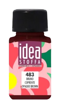 MAIMERI IDEA STOFFA - Farby na textil 483 - opaque brown, 60 ml