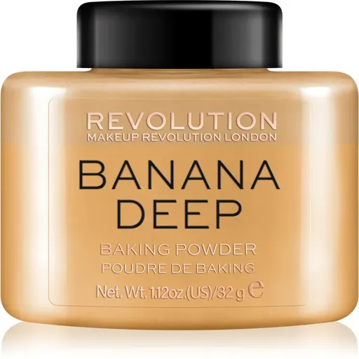 Makeup Revolution Baking Powder sypký púder odtieň Banana Deep 32 g