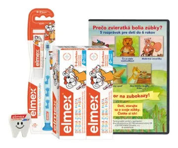 Elmex CP Detský - 2xZP 50ml, ZK 0-3 + DVD