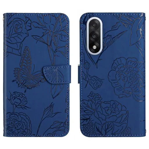ART BLOSSOM Peňaženkový kryt pre OnePlus Nord 5 5G modrý
