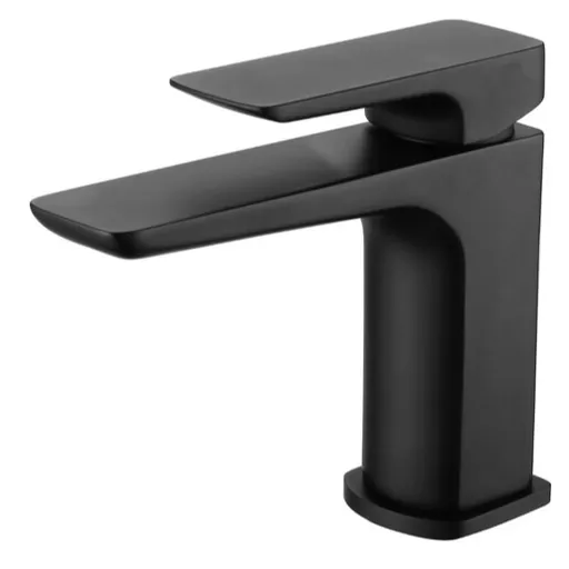 Umyvadlová batéria SAT Brevis bez výpusti čierna matná SATBSBRE271C