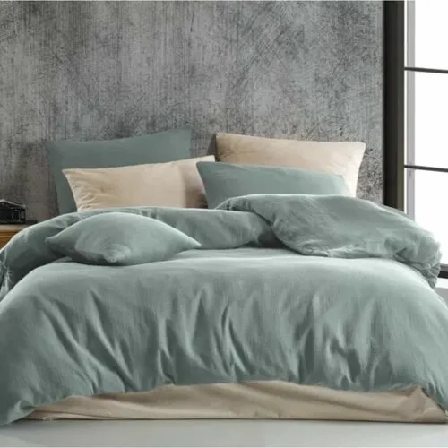 Kvalitex Mušelínové obliečky svetlozelená, 140 x 220 cm, 70 x 90 cm, 140 x 220 cm, 70 x 90 cm