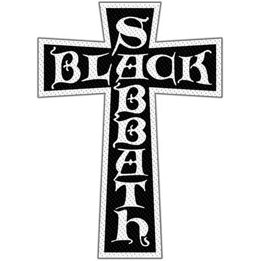 Black Sabbath Cross Logo Cut Out