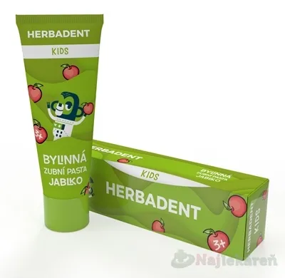 HERBADENT KIDS Bylinná zubná pasta JABLKO 75 g