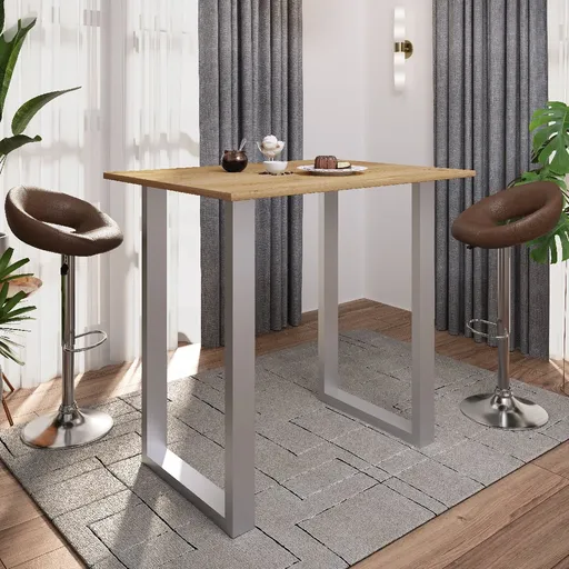 VCM Barový stůl „Xona 110x80“, dub medový