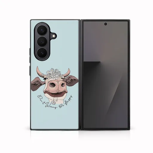 MY ART Ochranný kryt pre Samsung Galaxy Z Fold7 5G HAPPY COW (181)