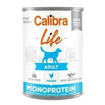 Calibra Dog Life cons.Adult Kuracie mäso s ryžou 400g