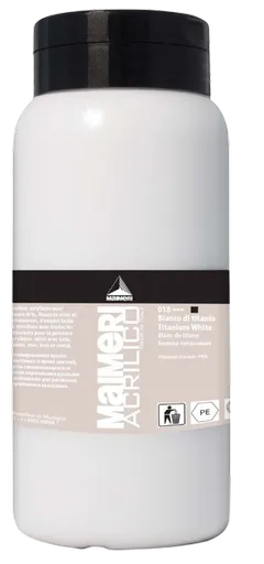 MAIMERI ACRILICO - Akrylové farby 018 - titanium white, 1 L