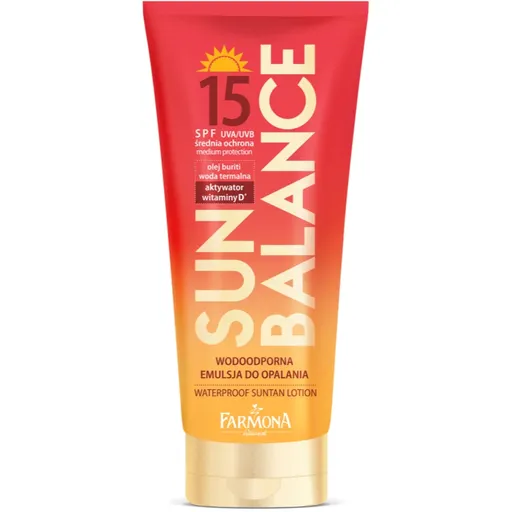 Farmona Sun Balance vodeodolné mlieko na opaľovanie SPF 15 150 ml