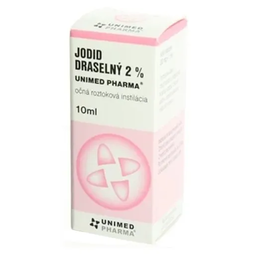 UNIMED PHARMA Jodid draselný očná roztoková instilácia 2% roztok 10 ml