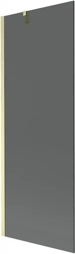 MEXEN/S - Next vaňová zástena FIX 70 x 150, grafit, zlatá kartáčovaná 895-070-000-00-40-55