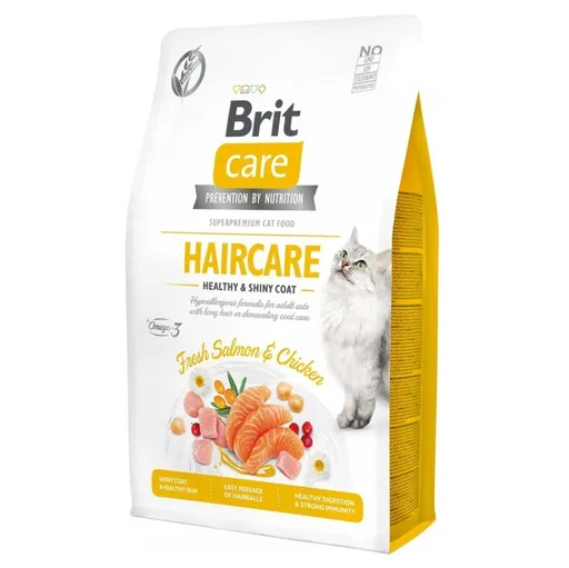 BRIT Care Cat Haircare Healthy & Shiny Coat granule pre mačky 1 ks, Hmotnosť balenia: 7 kg