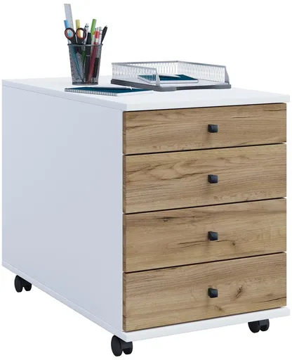 VCM Mobilní zásuvkový kontejner Lona Maxi, bílá