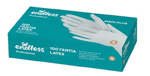 ENDLESS MEDI PLUS - Latexové rukavice S, 100 ks