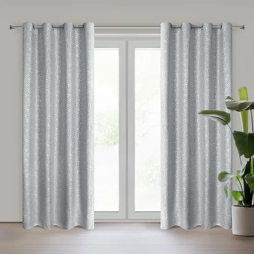 ArtFir Záves SEMI K | strieborná 140 x 250 cm