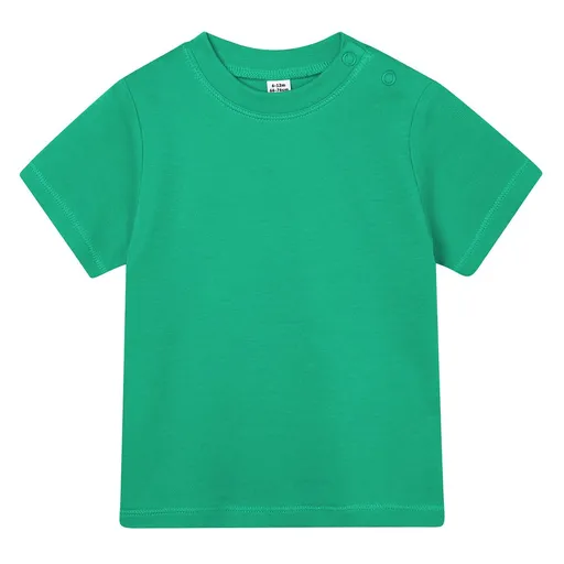 Babybugz Jednofarebné dojčenské tričko - Stredne zelená | 18-24 mesiacov