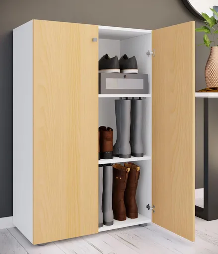 VCM Botník Lona XL 3dílný, bílý