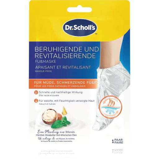 Scholl Pedimask™ Soothing & Revitalizing osviežujúca a upokojujúca maska na unavené nohy 1 pár