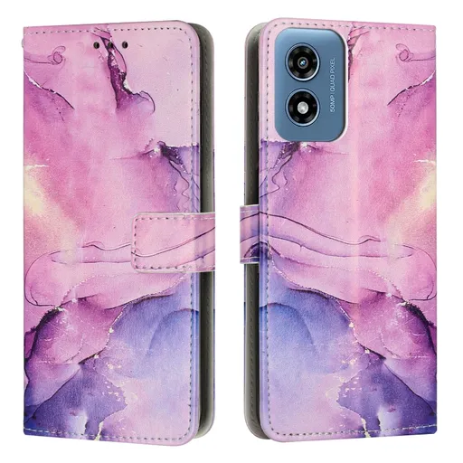 ART MARBLE Peňaženkový kryt pre Motorola Moto G04 / G24 / G24 Power PURPLE