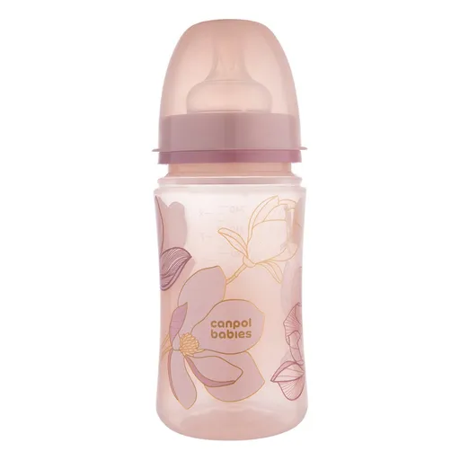Canpol babies EasyStart Gold dojčenská fľaša Pink 240 ml