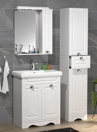 VCM 4dílná umyvadlová skříňka Casalo L, bílá